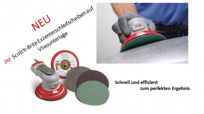 3M Scotch-Brite Exyenterschleifscheiben auf Vliesunterlage